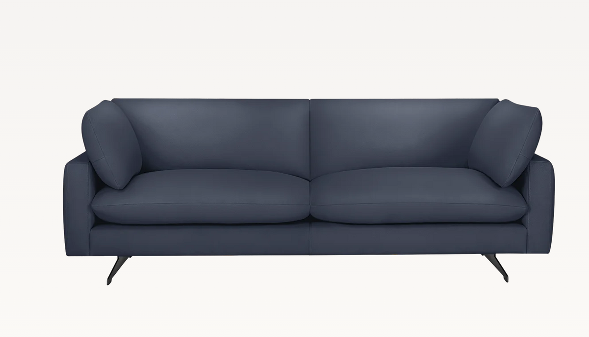 Dark Blue Two-Seat Sofa