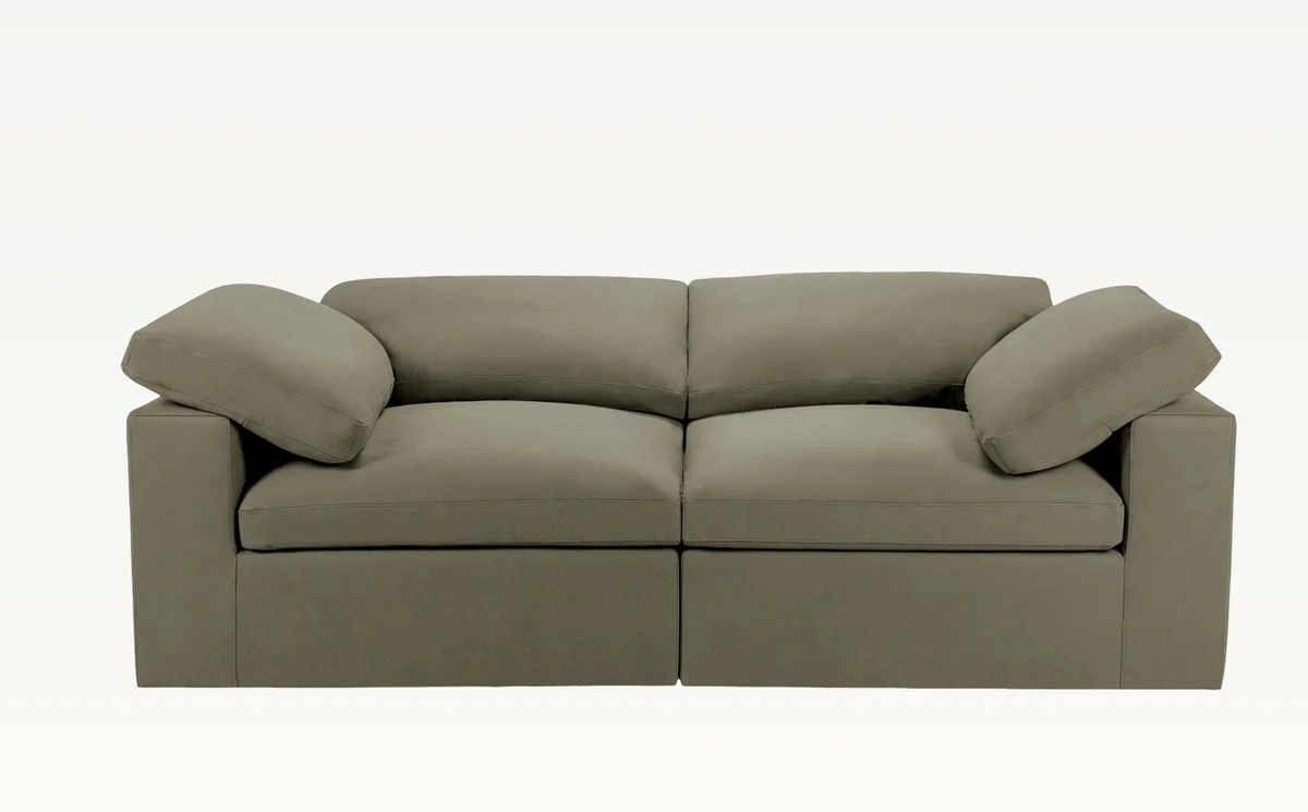 Taupe Two-Seat Sofa